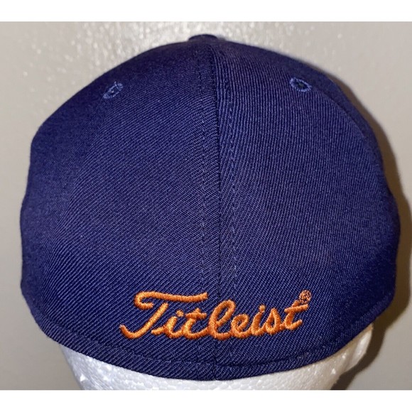 Titleist FJ by New Era Blue/Orange Strapback Fitted 7 1/2‎ Golf Cap Hat USA - Picture 3 of 11